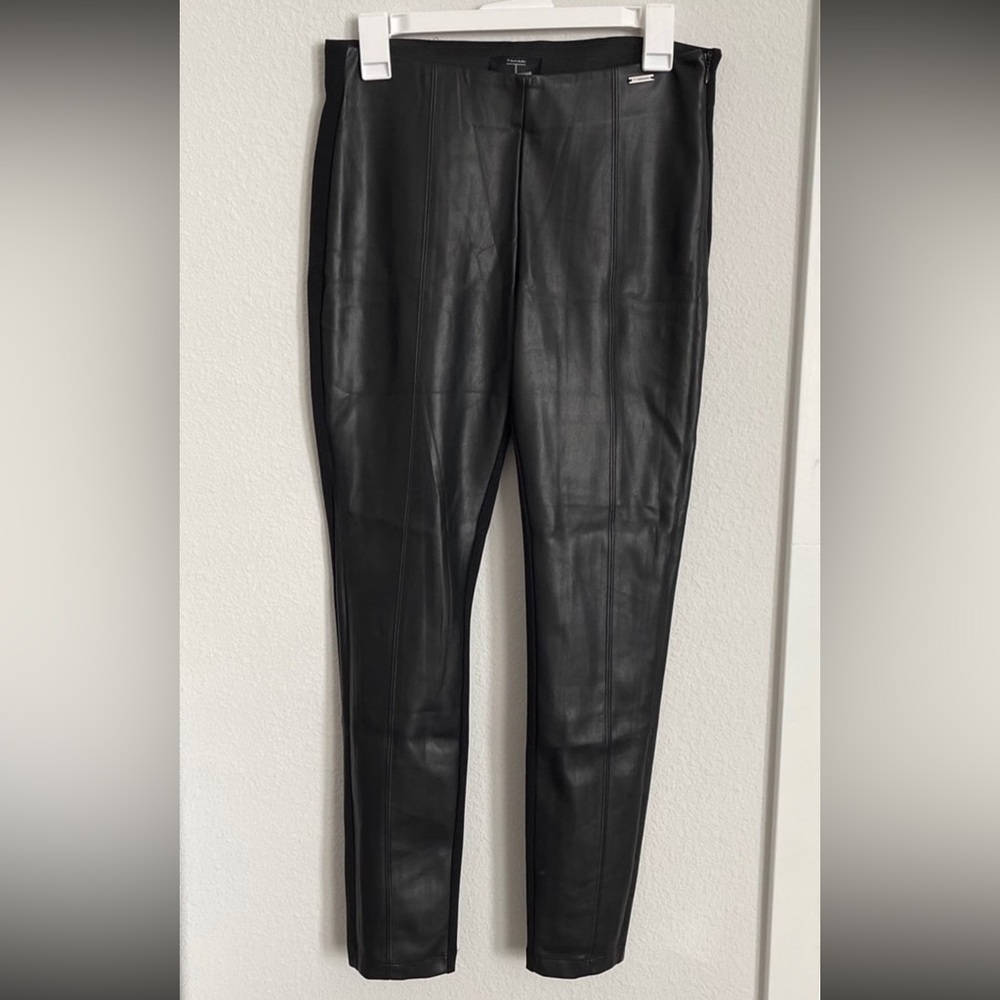 TAHARI FAUX LEATHER PANTS